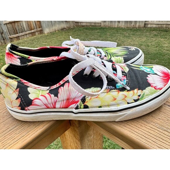 Thrashed Vans Era Low Top Sneakers HAWAIIAN FLORA 5000200 W 8 M 6.5 - Picture 2 of 15